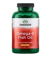 SWANSON Omega-3 smak cytrynowy 150 softgels 