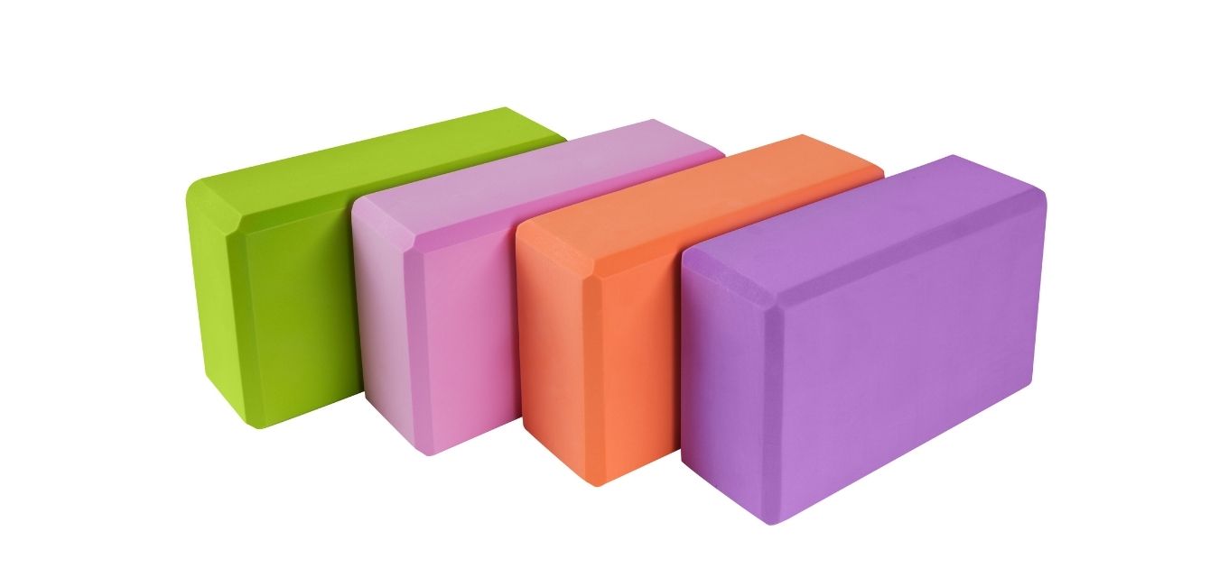 kołorowe kostki do jogi wałki do jogi