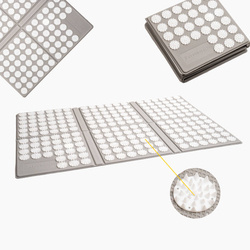 Mata do akupresury z kolcami rozkładana piankowa szara 67cm x 61cm