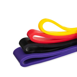 4 długie gumy gimnastyczne do ćwiczeń power band