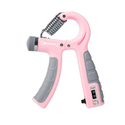 Ściskacz do rąk regulowany trener dłoni różowy