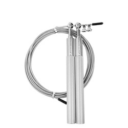 Skakanka bokserska metalowa łożyskowa 3m srebrna