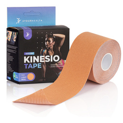 KINESIOTAPING TAPE Plastry kinesio tejp 5M taśma beżowa
