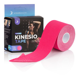 KINESIOTAPING TAPE Plastry kinesio tejp 5M taśma różowa