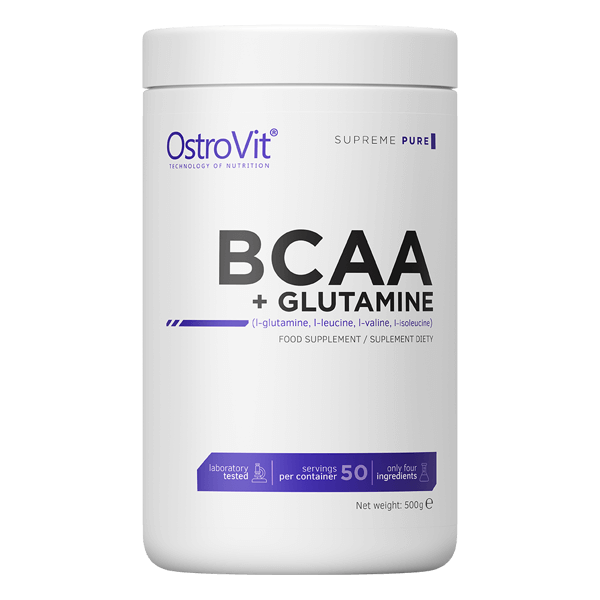 OstroVit BCAA + Glutamina 500 g naturalny